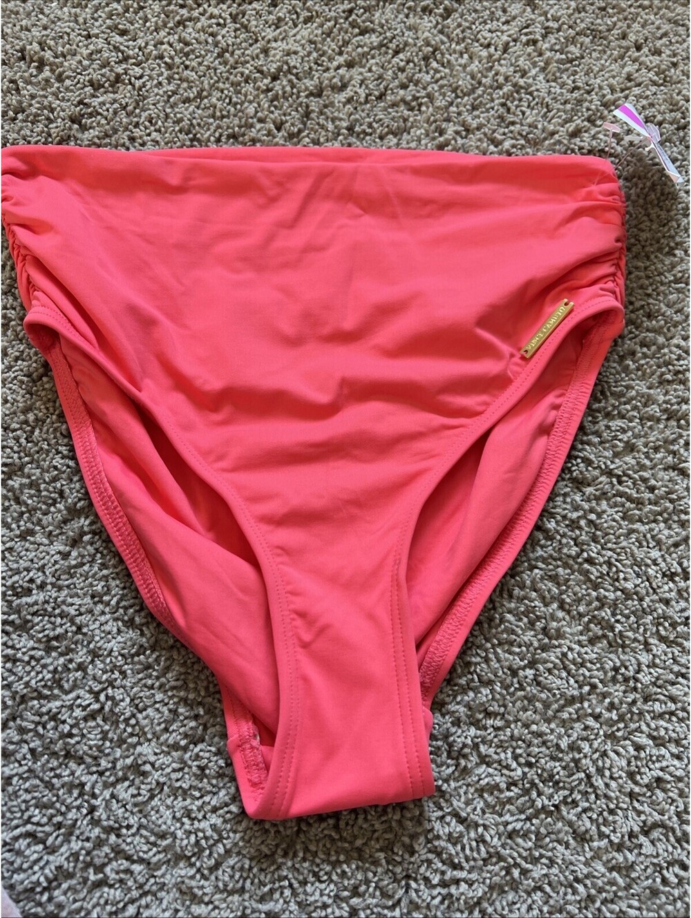 Vince Camuto Women's V21282 Coral Convertible High Waist Swim Bottom Size XS